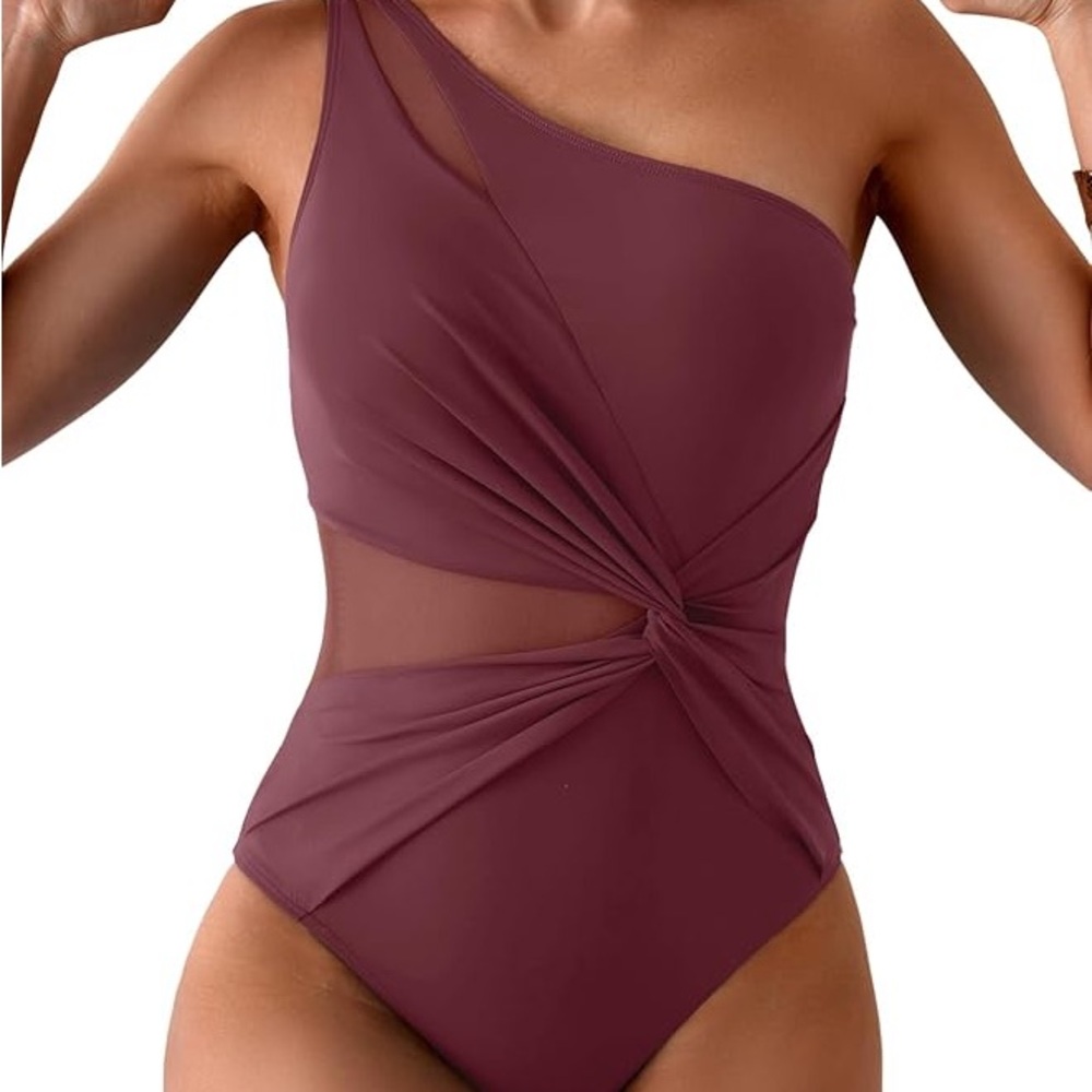 Elegant One-Shoulder Swimsuit NWT